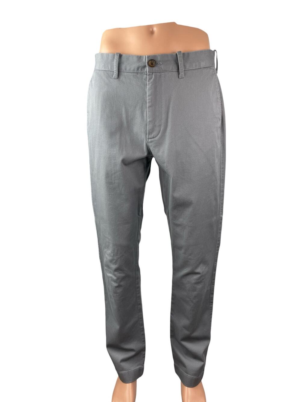 J.Crew Flex Men's Gray High Rise Athletic Slim Chino Denim Jeans Pants W32 L32
